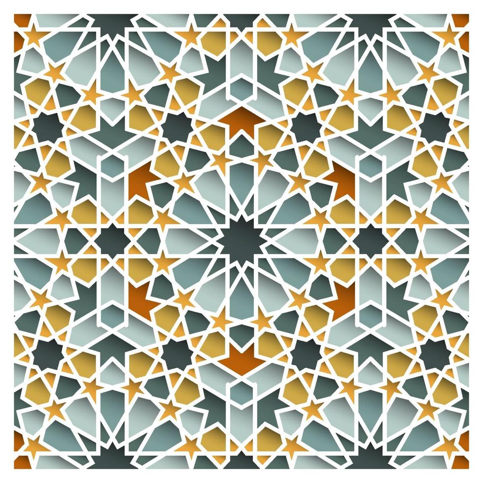 disegno vettoriale motivo floreale islamico geometrico