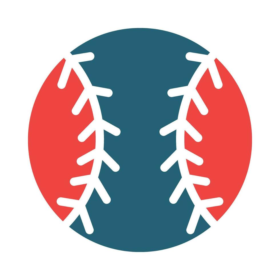 baseball vettore glifo Due colore icona per personale e commerciale uso.