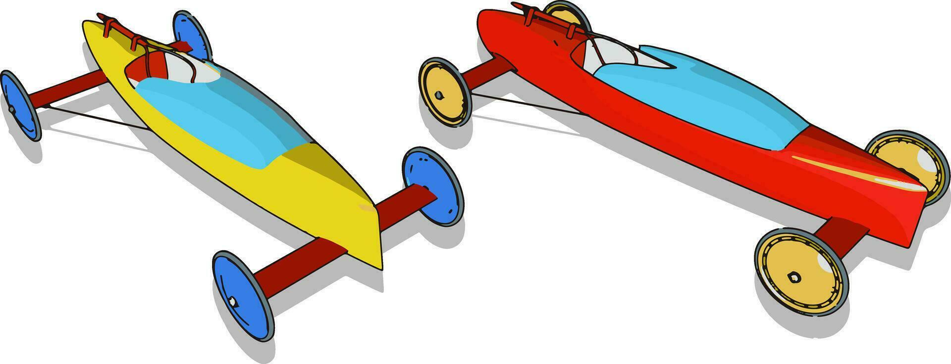 vecchio da corsa macchina, illustrazione, vettore su bianca sfondo.