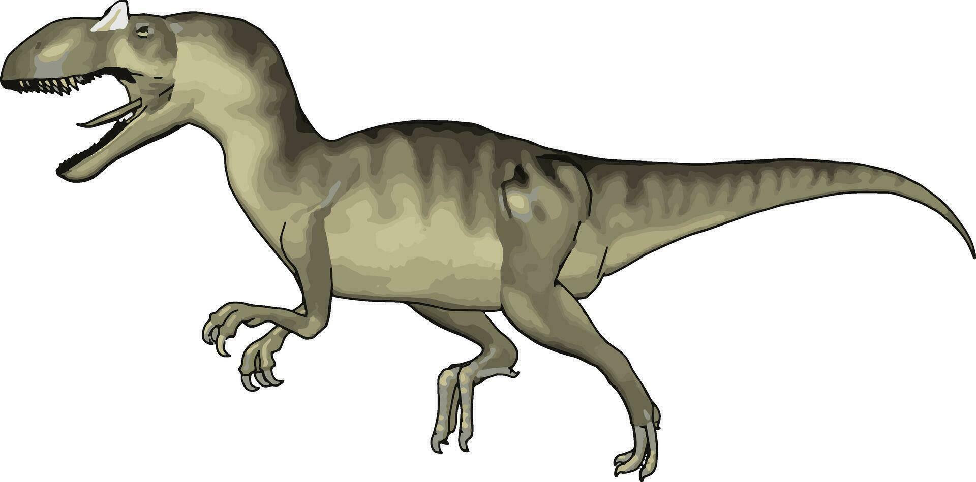 dinosauri gigantesco rettile vettore o colore illustrazione