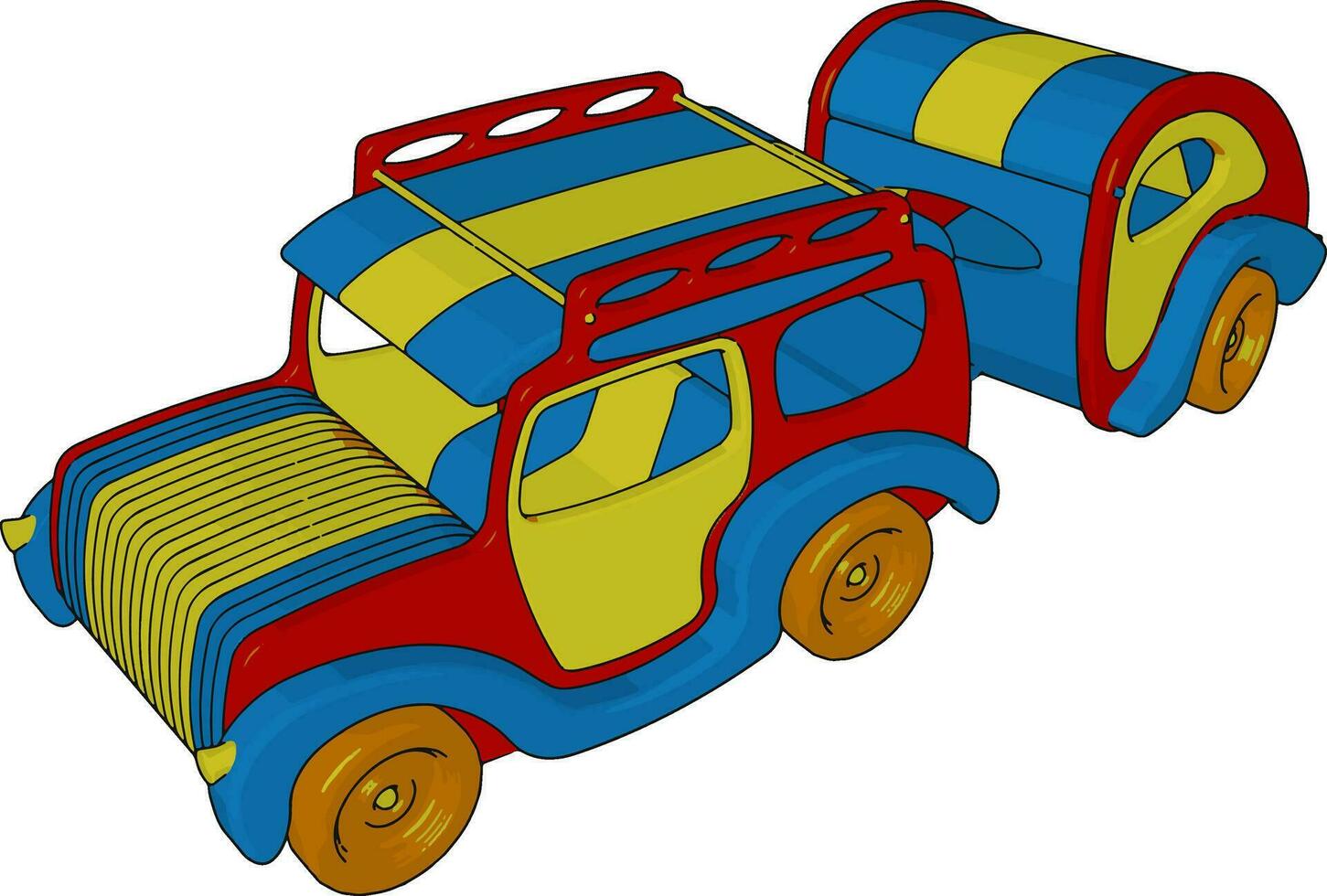 multicolore giocattolo vettore o colore illustrazione