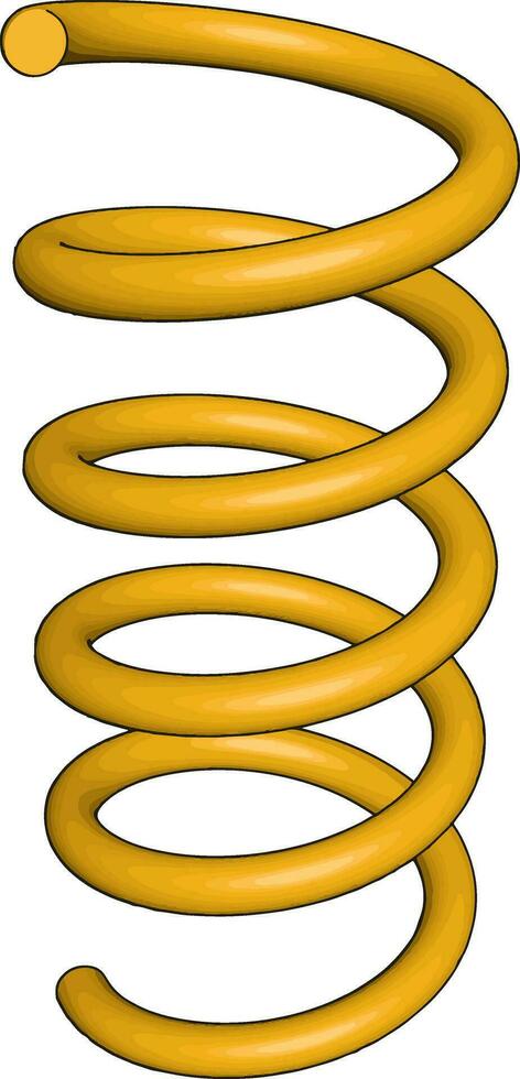 giallo molla, illustrazione, vettore su bianca sfondo.