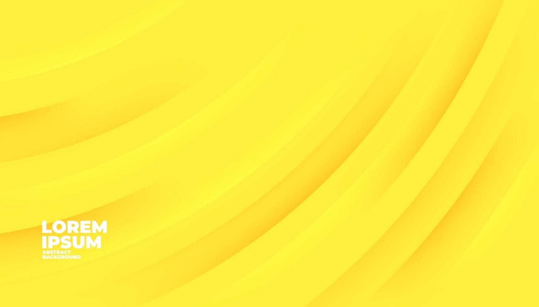 sfondo giallo forme moderne per modello di banner. vettore