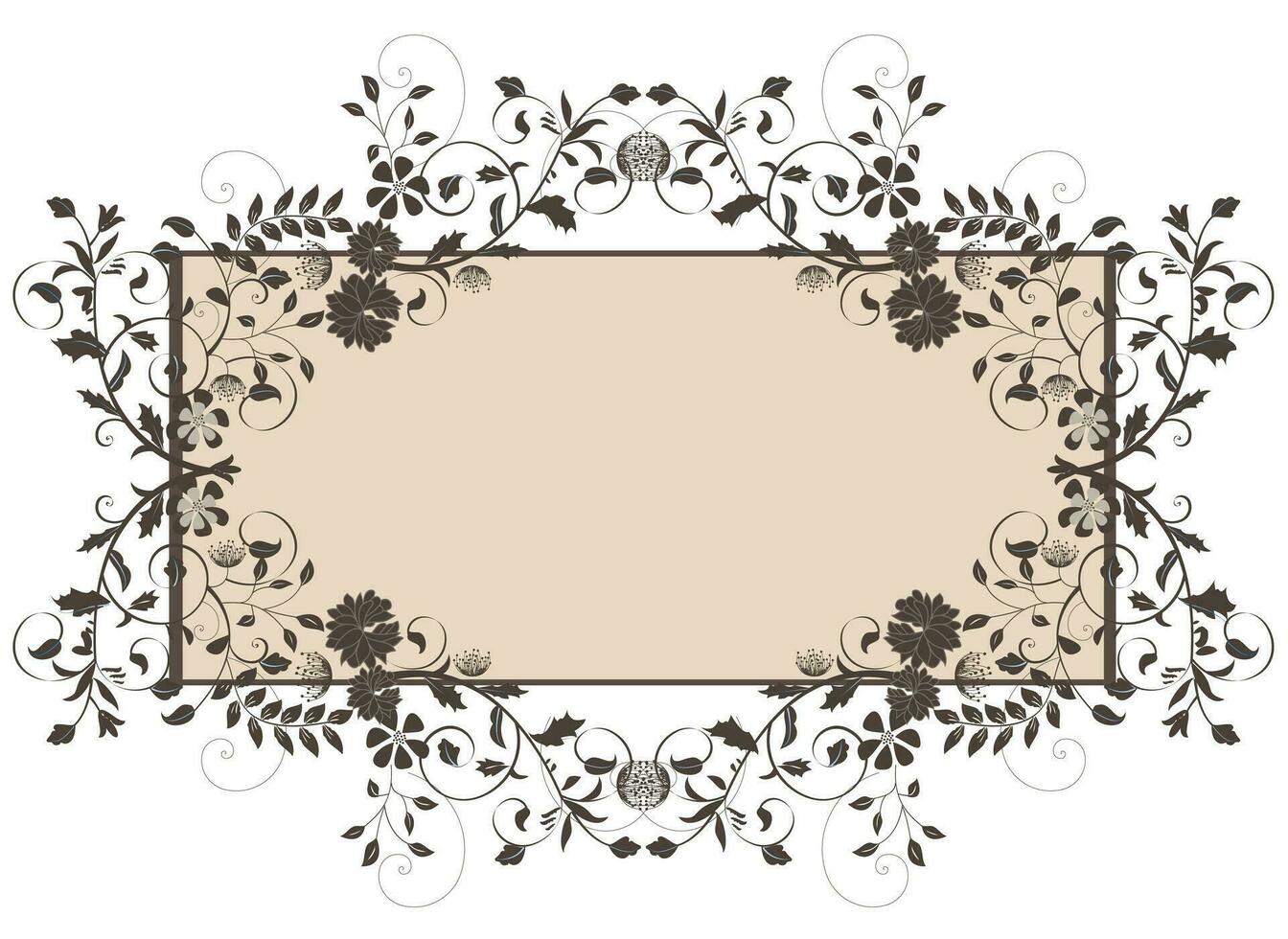 Vintage ▾ invito carta con ornato elegante floreale design vettore