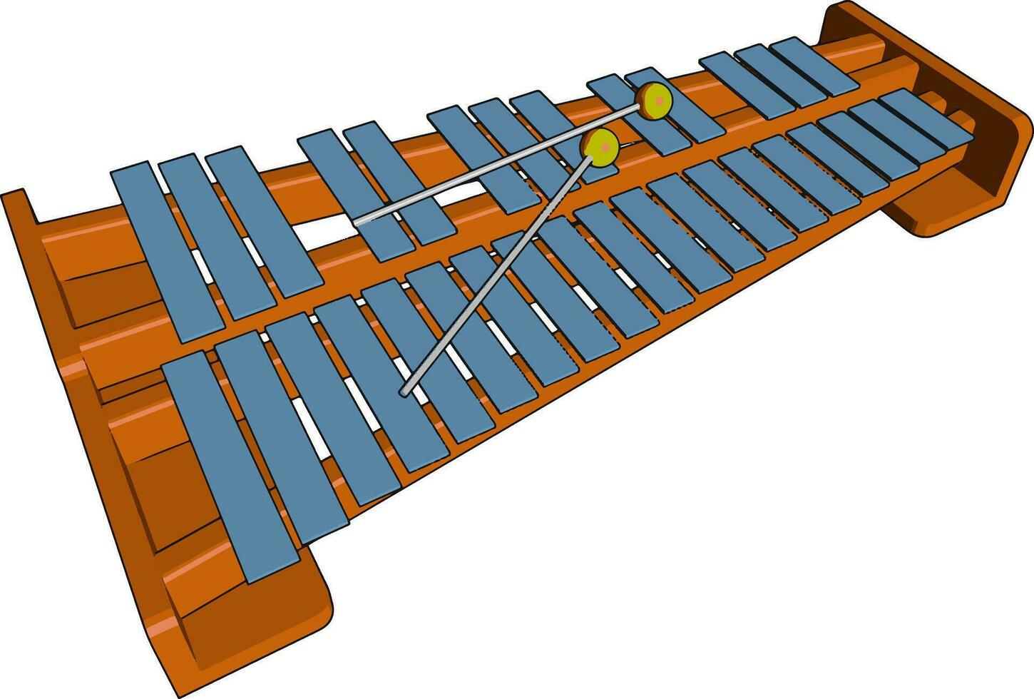 indiano musicale strumento santoor vettore o colore illustrazione