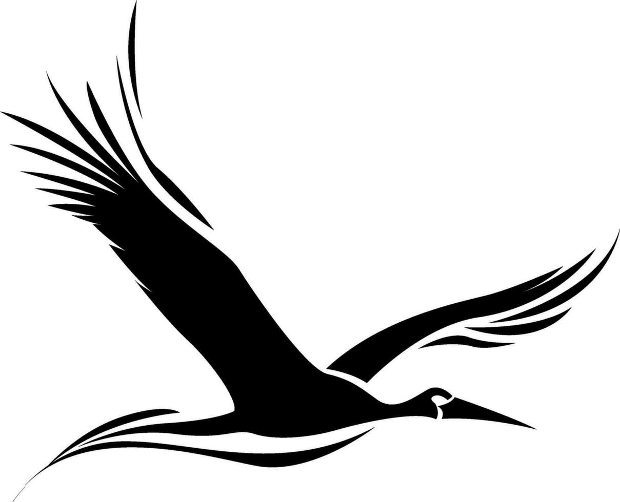 uccello volante tatuaggio, tatuaggio illustrazione, vettore su un' bianca sfondo.
