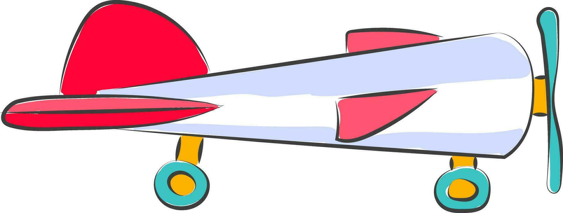 elicottero giocattolo vettore o colore illustrazione