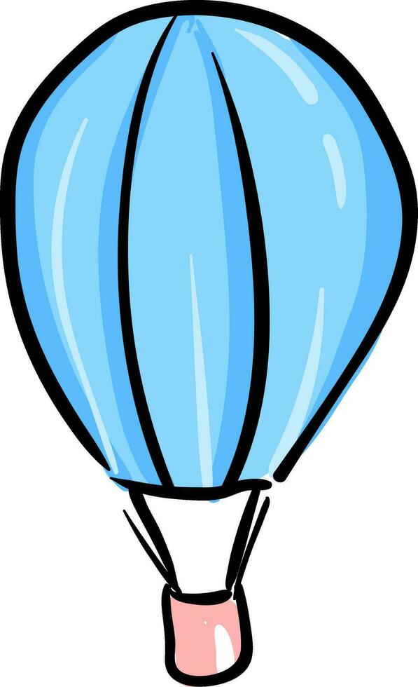 blu luminosa paracadute vettore o colore illustrazione