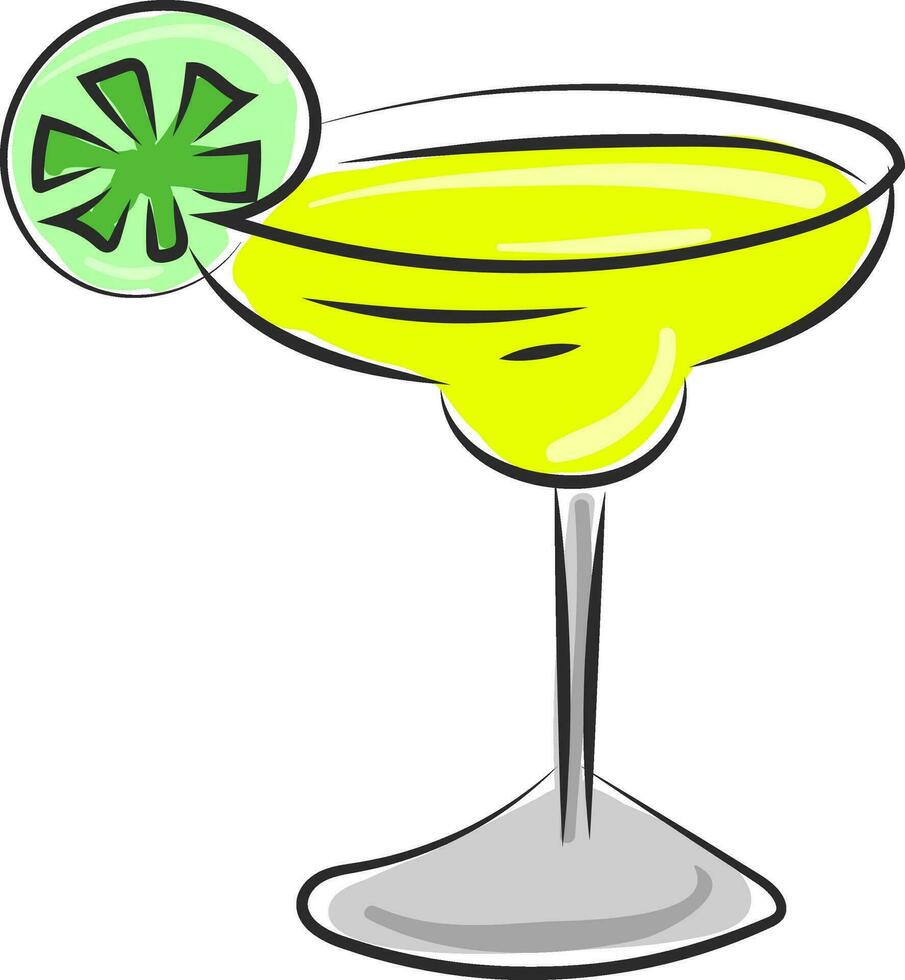 fresco cocktail vettore o colore illustrazione