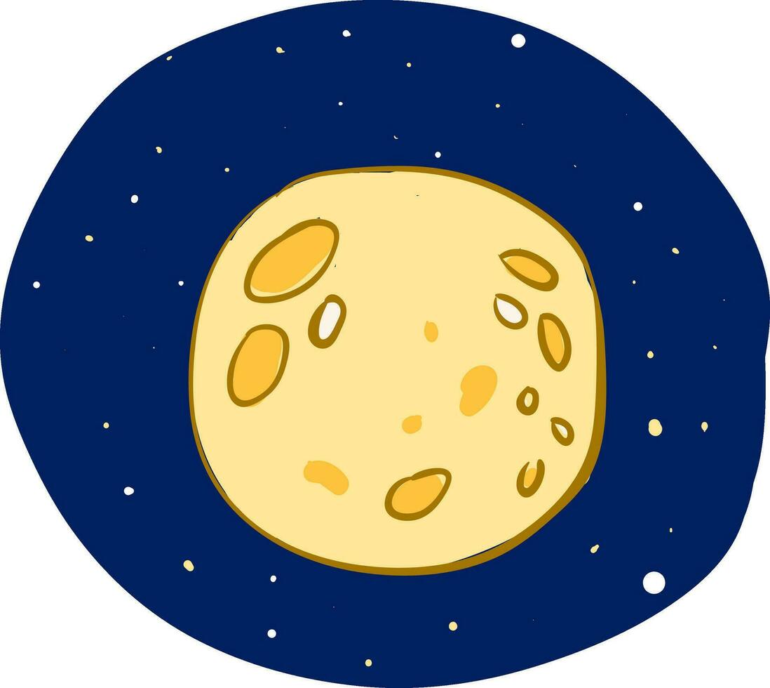 luna-, vettore o colore illustrazione.