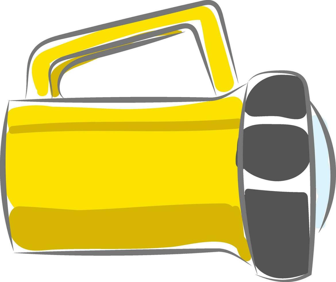 clipart di un' di colore giallo individuare luce, vettore o colore illustrazione.