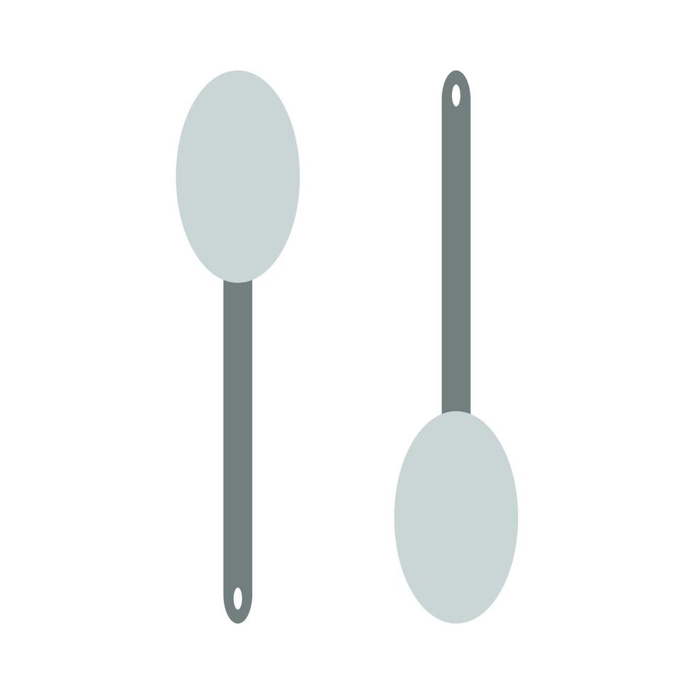 cucchiaio illustrato su sfondo bianco vettore