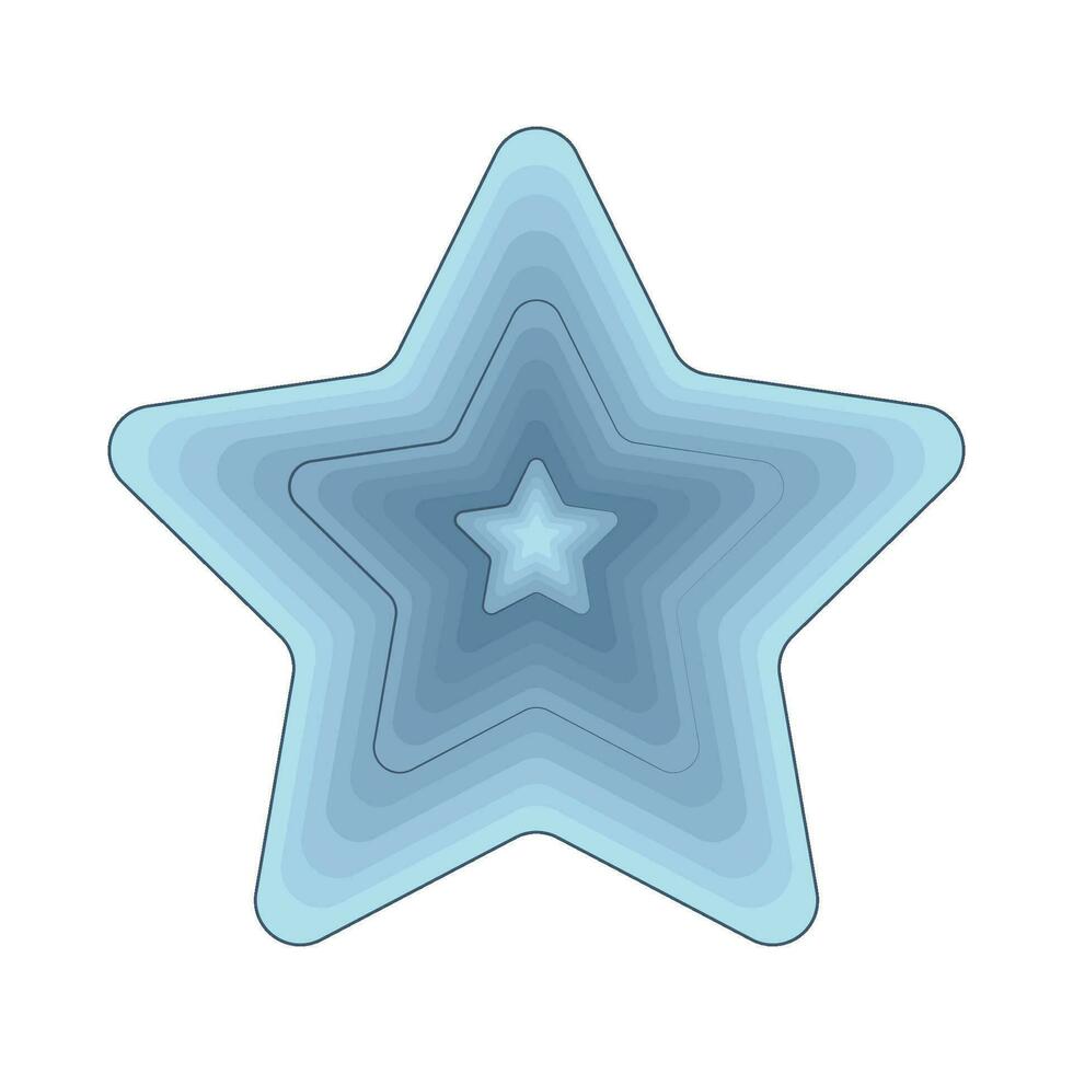 stella blu illustrazione vettore