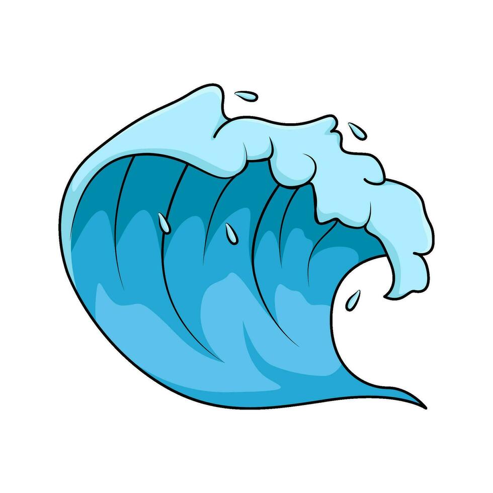 mare onda illustrazione vettore