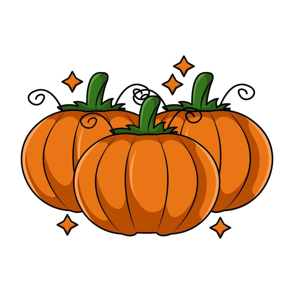 illustrazione di zucca di halloween vettore