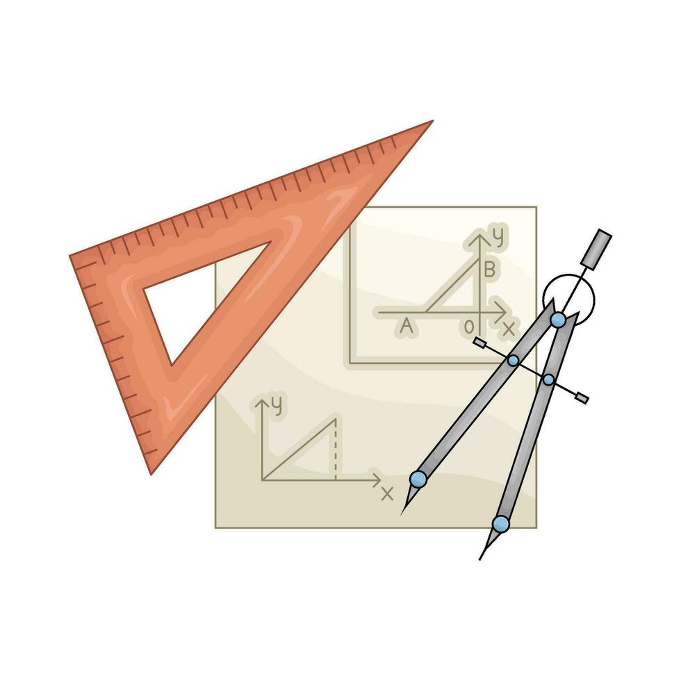 righello con periodo illustrazione vettore