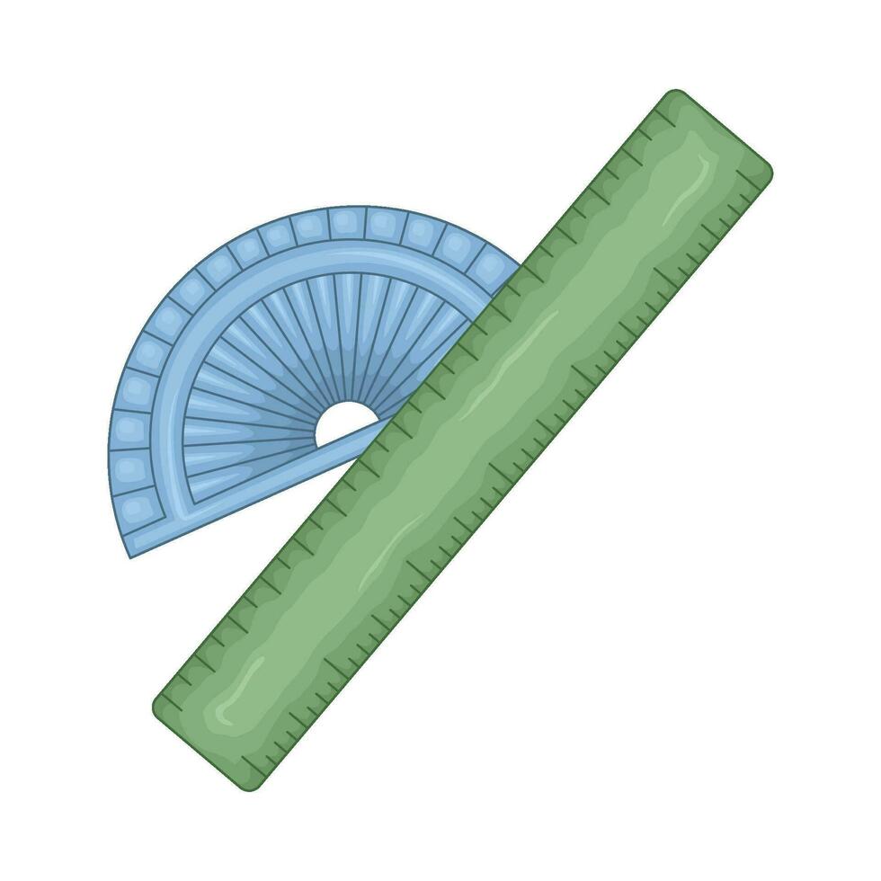 righello matematica illustrazione vettore