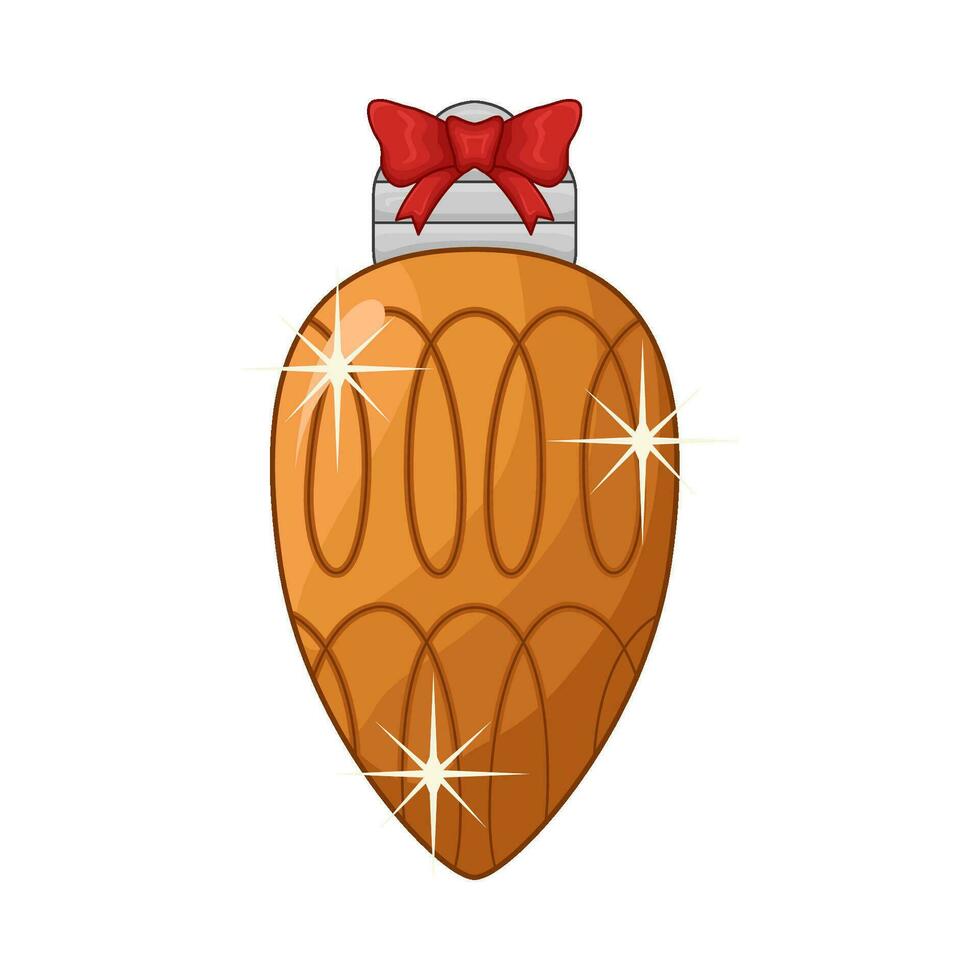 Natale lampada decorazione illustrazione vettore