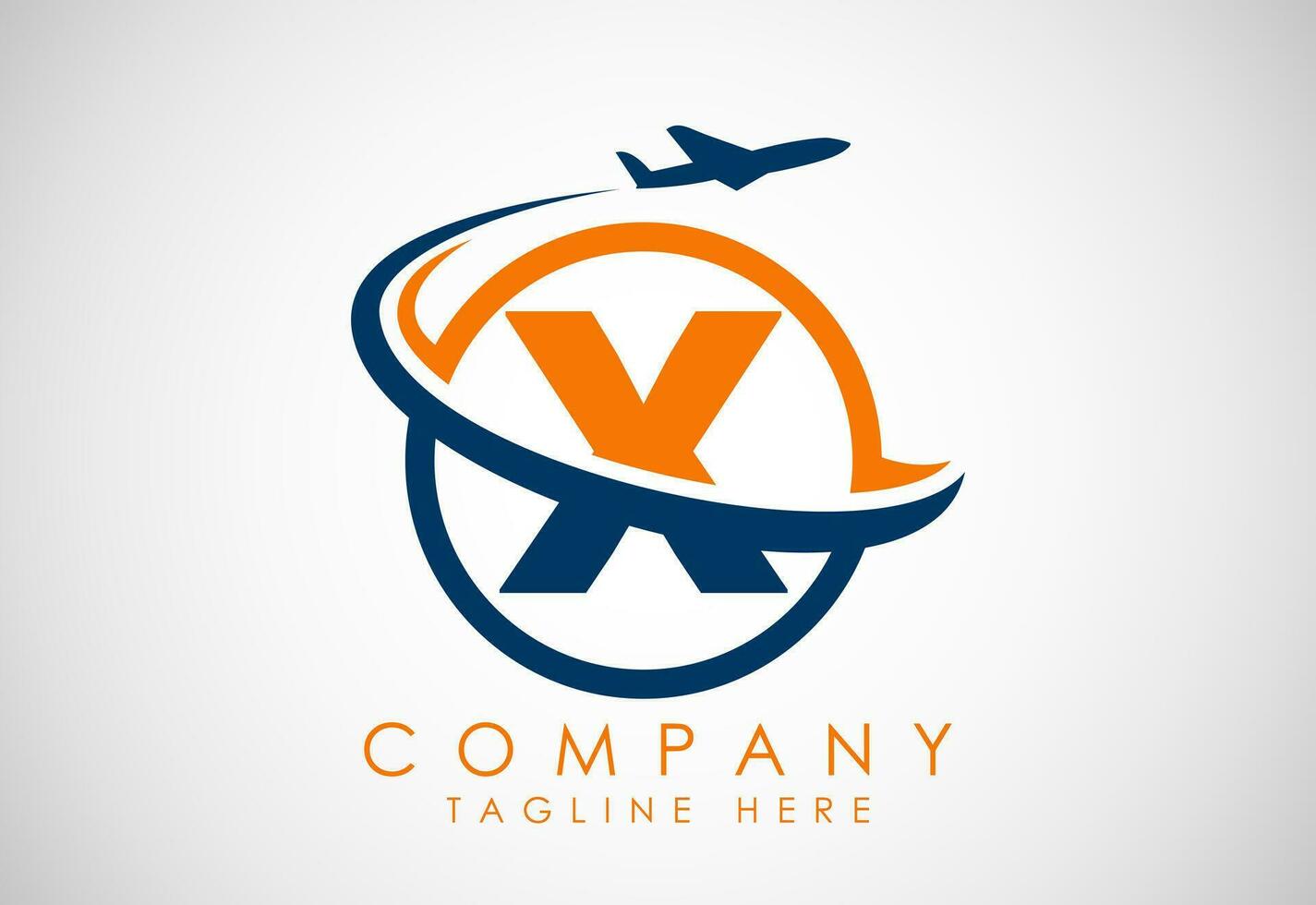 iniziale alfabeto X con aereo. viaggio icone. aviazione logo cartello, volante simbolo. volo icona vettore