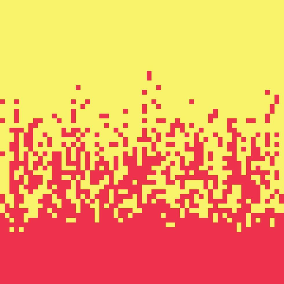 pixel arte sfondo con rosso e giallo piazze vettore