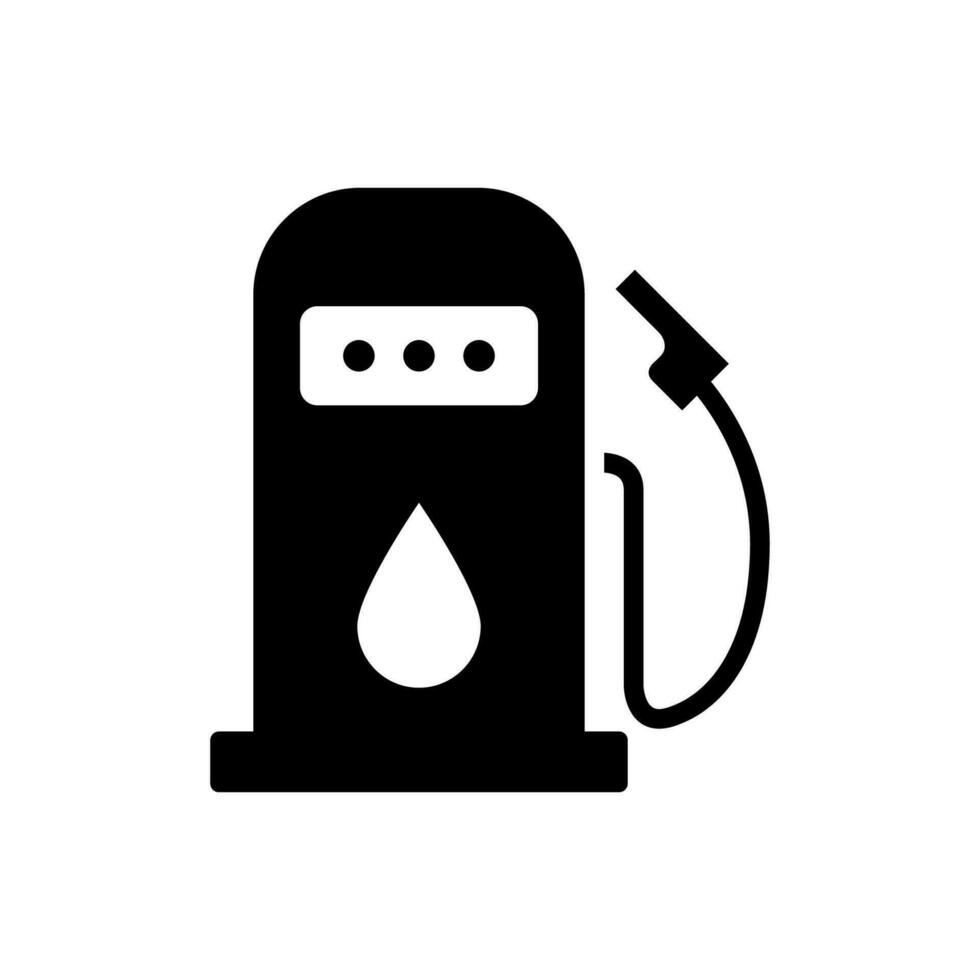 benzina pompa icona design vettore