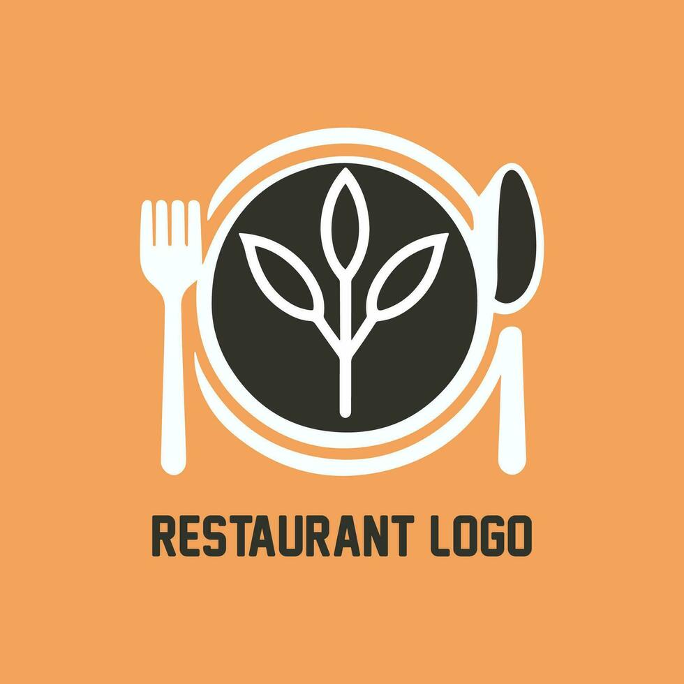 design del logo del cibo vettore