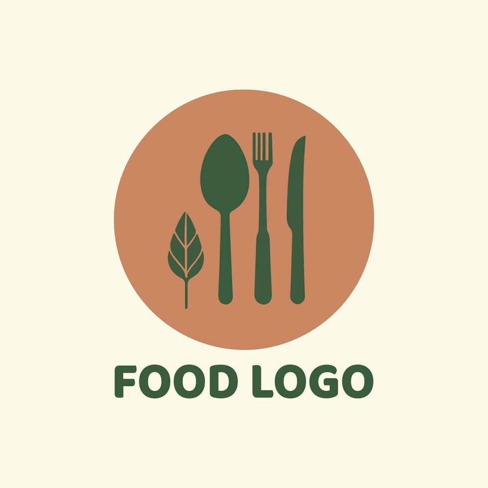 cibo logo design vettore Immagine