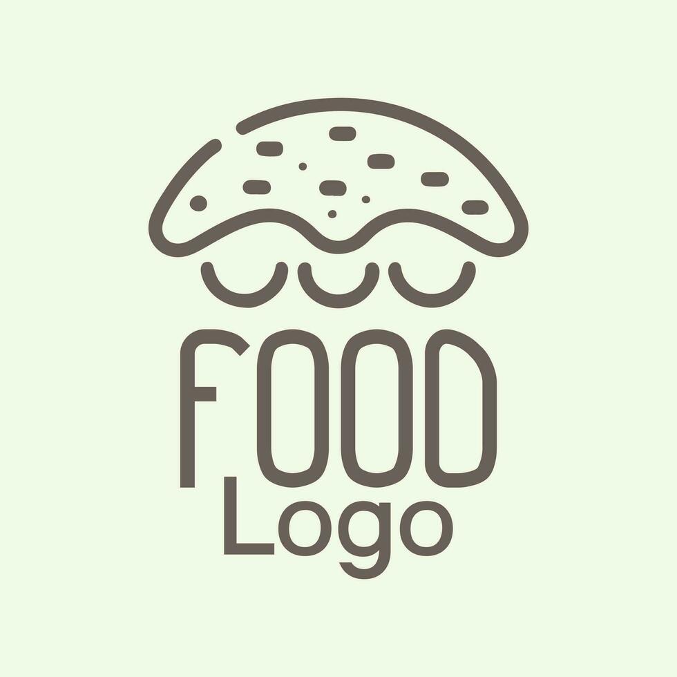 cibo logo design vettore Immagine