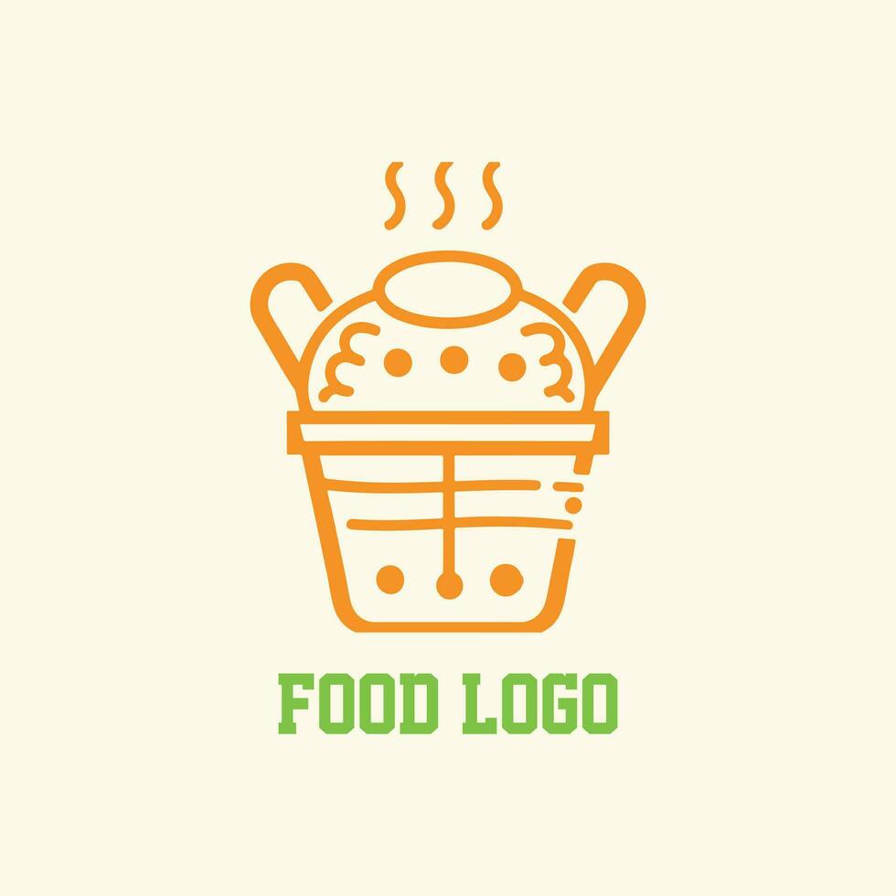 cibo logo design vettore Immagine