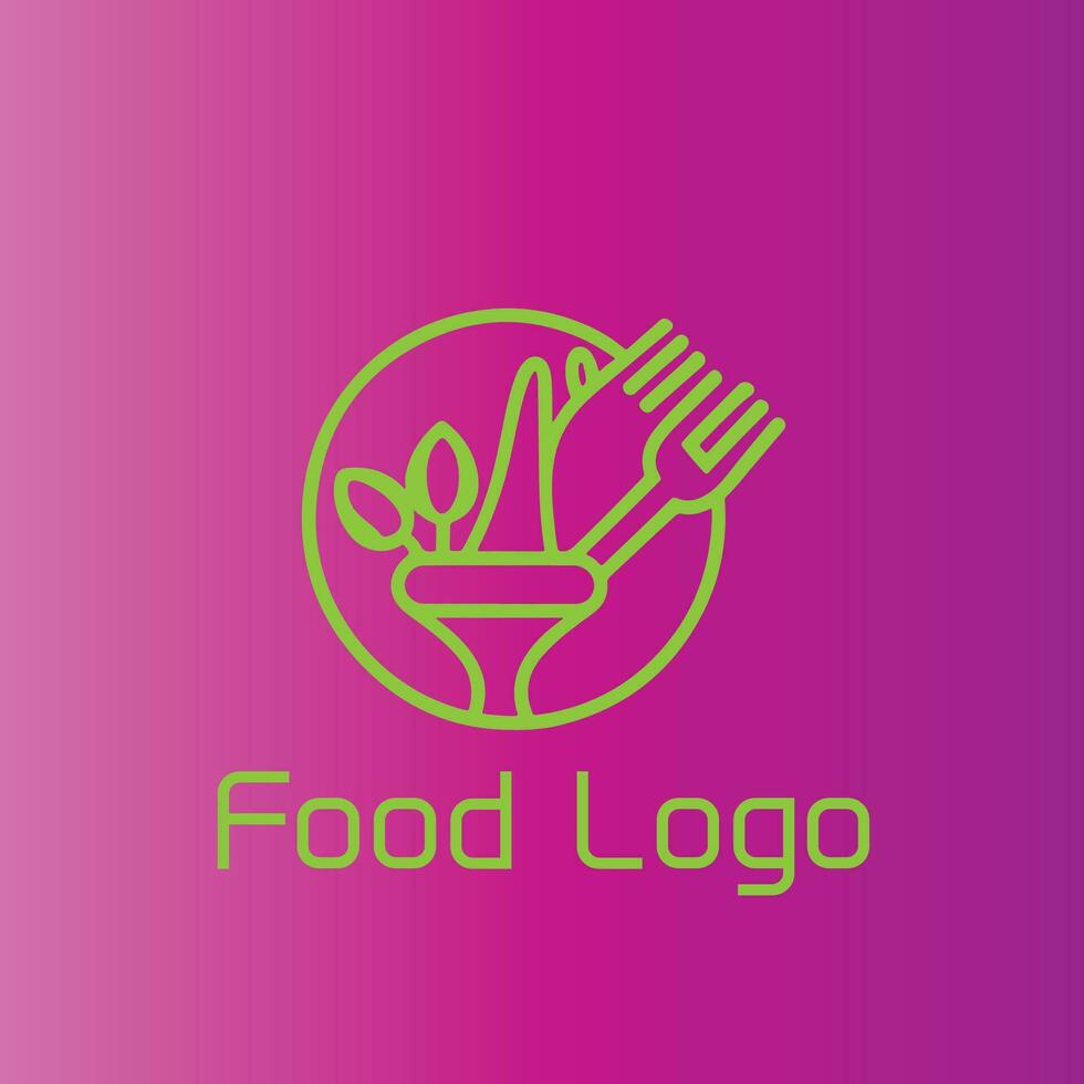 cibo logo design vettore Immagine