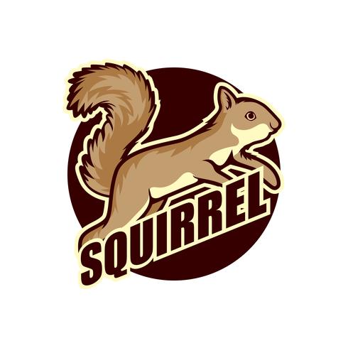 logo dello scoiattolo vettore