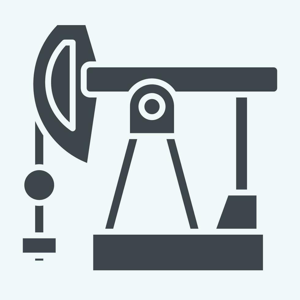 icona petrolio. relazionato per Russia simbolo. glifo stile. semplice design modificabile. semplice illustrazione vettore