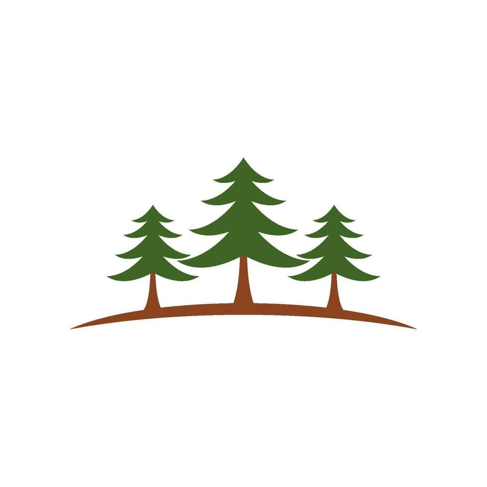logo del pino vettore