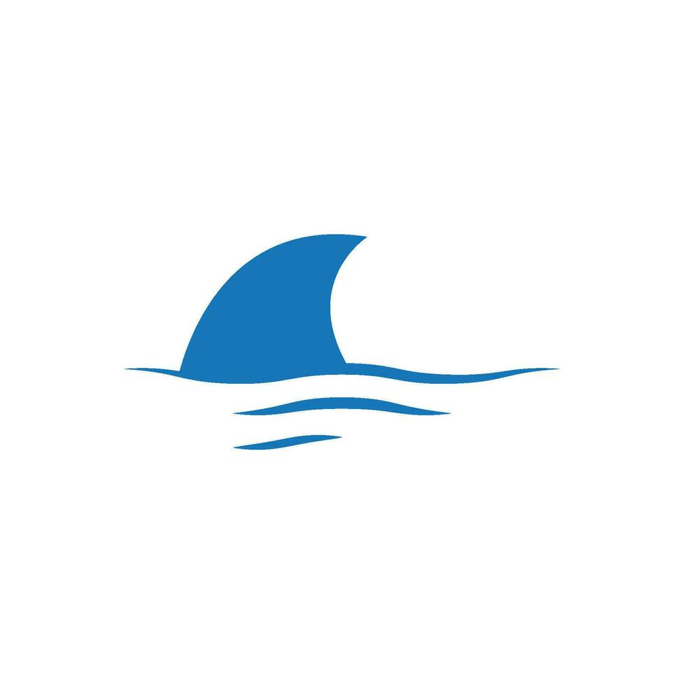 squalo logo illustrazione vettore