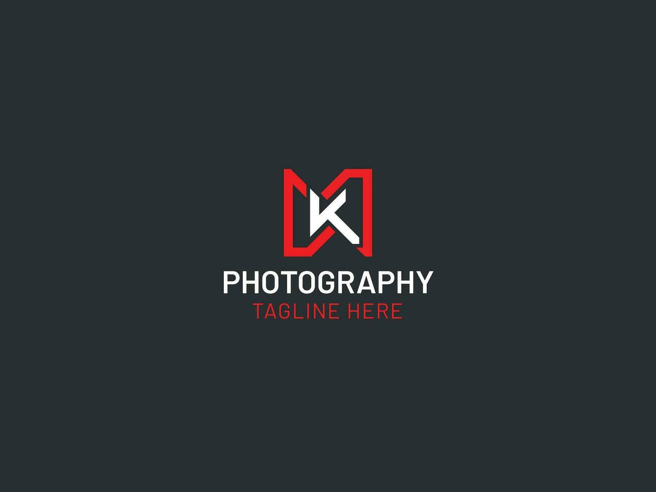 fotografia logo con K lettera vettore