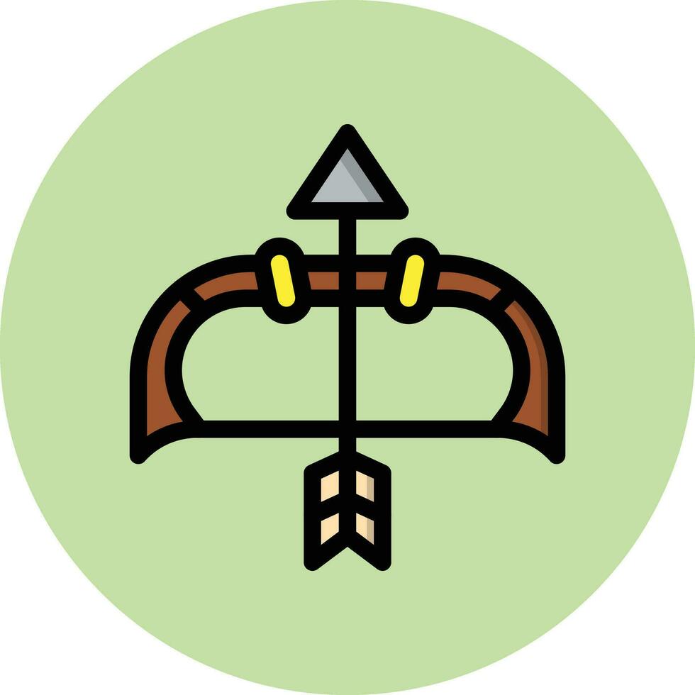 illustrazione del design dell'icona di vettore dell'arco