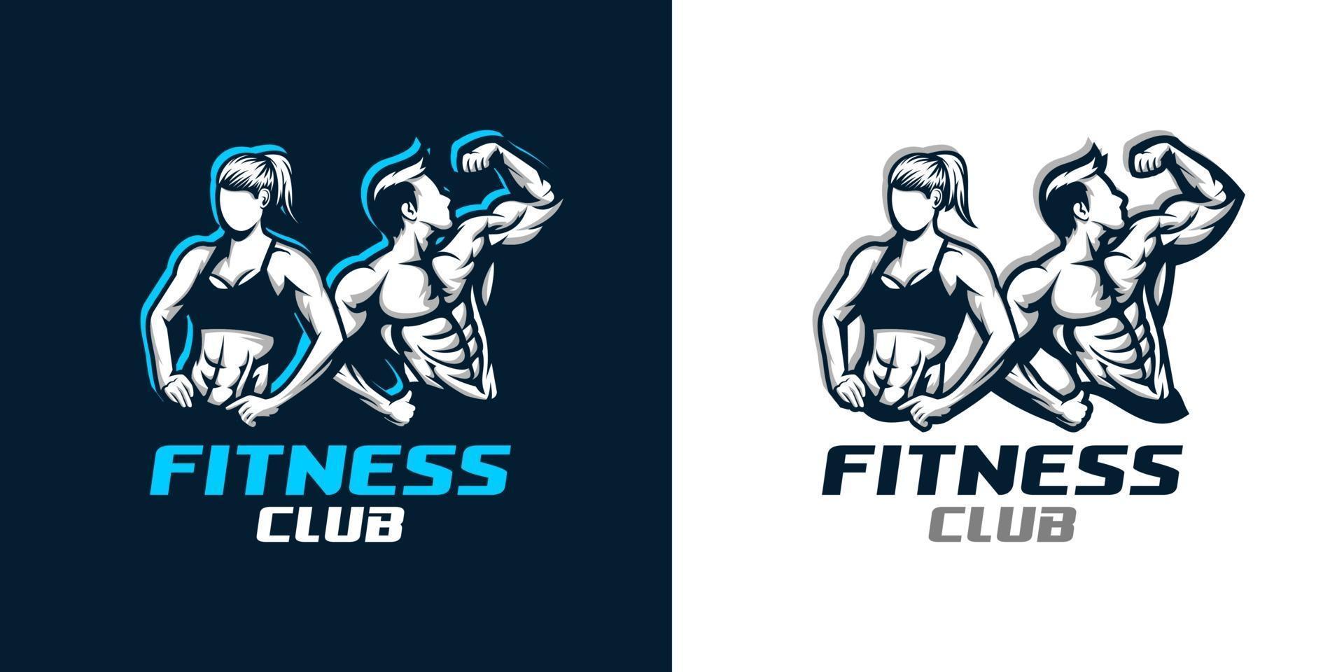 vettore del logo del fitness club