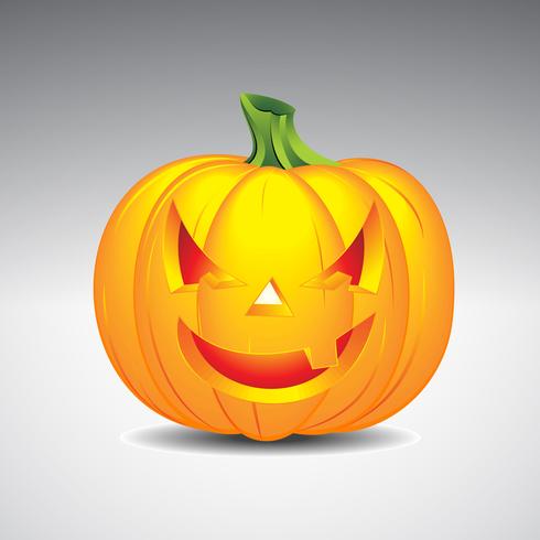 illustrazione vettoriale su un tema di Halloween con la zucca