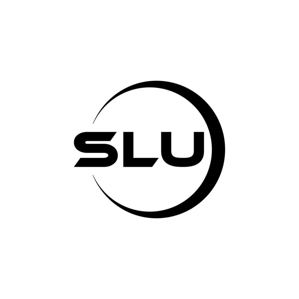 slu lettera logo disegno, ispirazione per un' unico identità. moderno eleganza e creativo design. filigrana il tuo successo con il Impressionante Questo logo. vettore