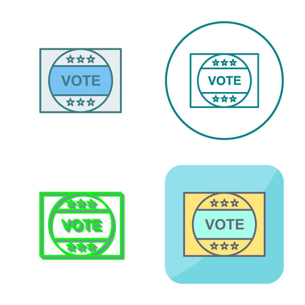 votazione etichetta vettore icona