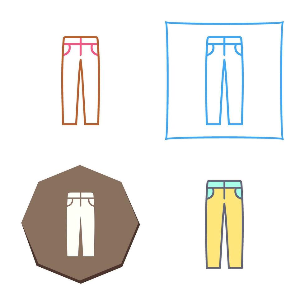 Uomini pantaloni vettore icona