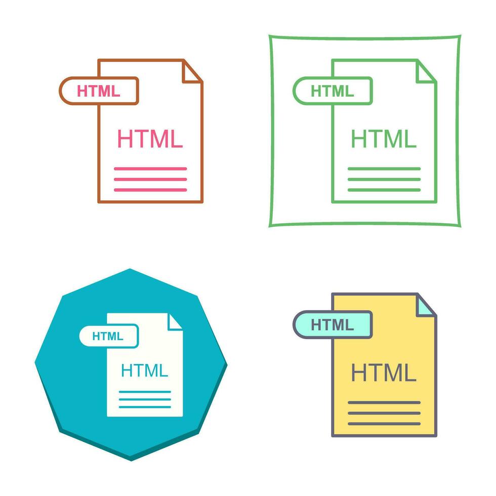 html vettore icona