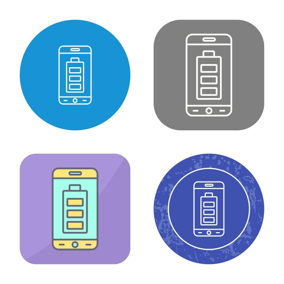 mobile batteria vettore icona