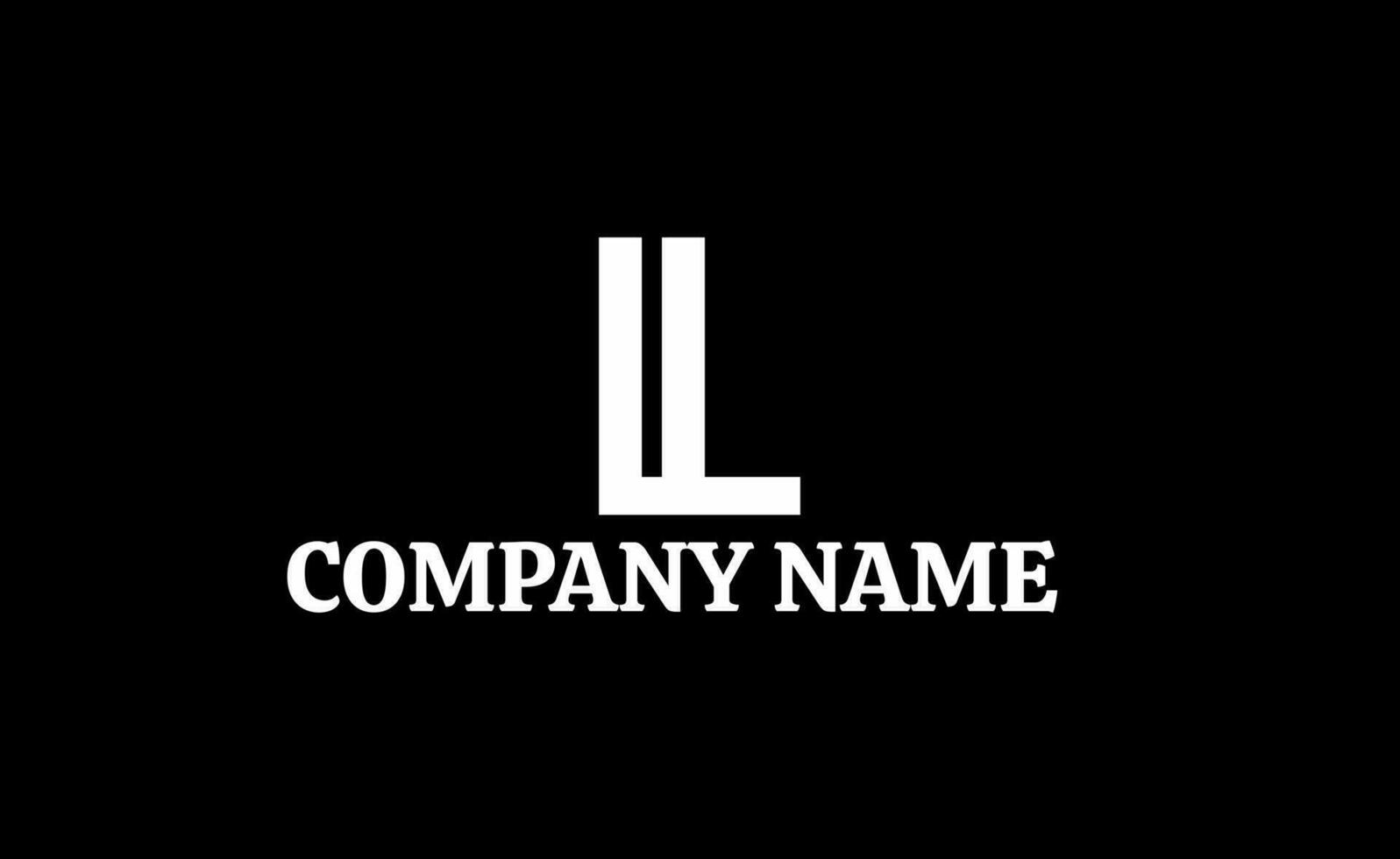 l lettera logo per design vettore