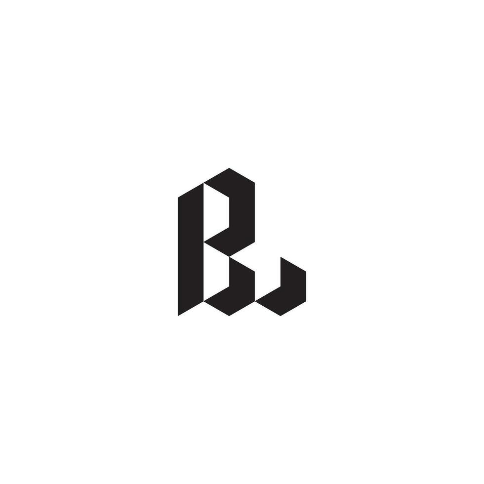 bl geometrico e futuristico concetto alto qualità logo design vettore