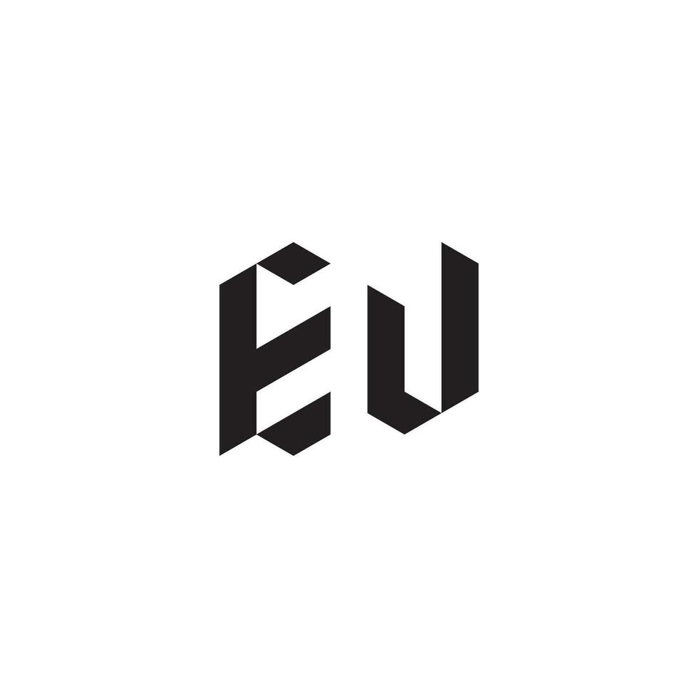 ew geometrico e futuristico concetto alto qualità logo design vettore