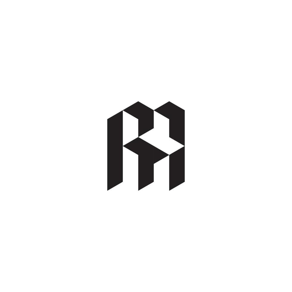 RA geometrico e futuristico concetto alto qualità logo design vettore