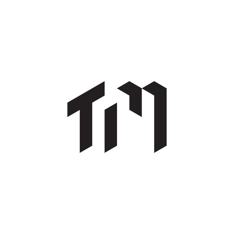 tm geometrico e futuristico concetto alto qualità logo design vettore