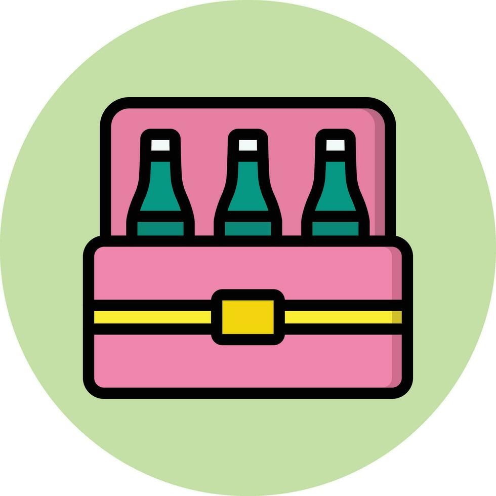 birra scatola vettore icona design illustrazione