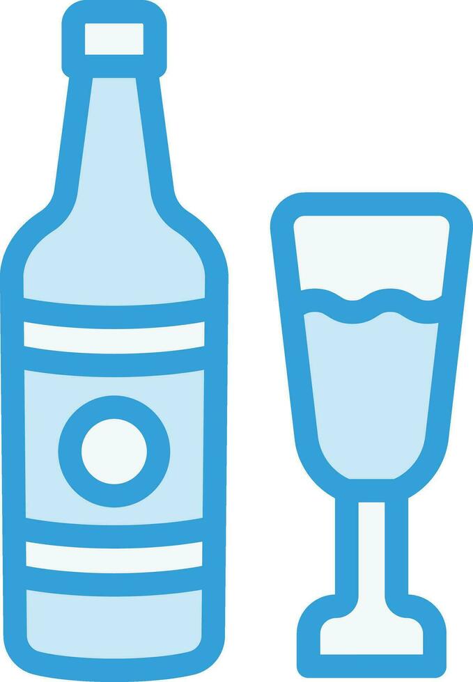 illustrazione del design dell'icona di vettore di champagne